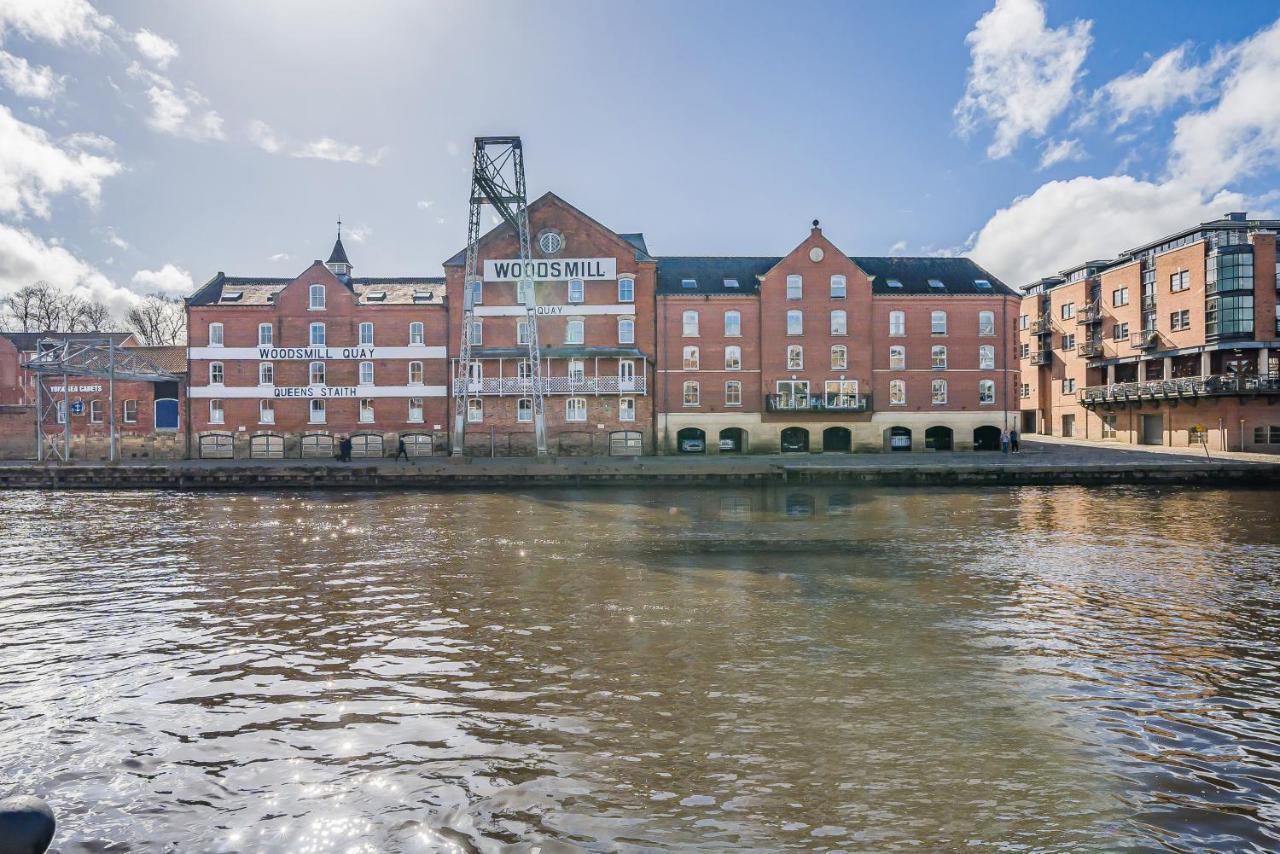 Woodsmill Quay Riverside Apartment - Heart Of York Exteriör bild